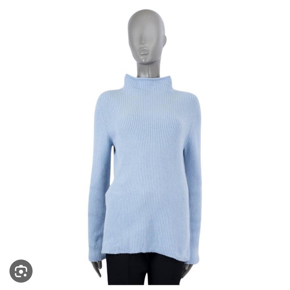 The Row light blue turtleneck sweater (small)